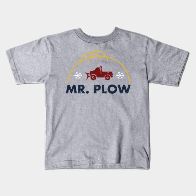 Mr. Plow Logo (color) Kids T-Shirt by Zachterrelldraws